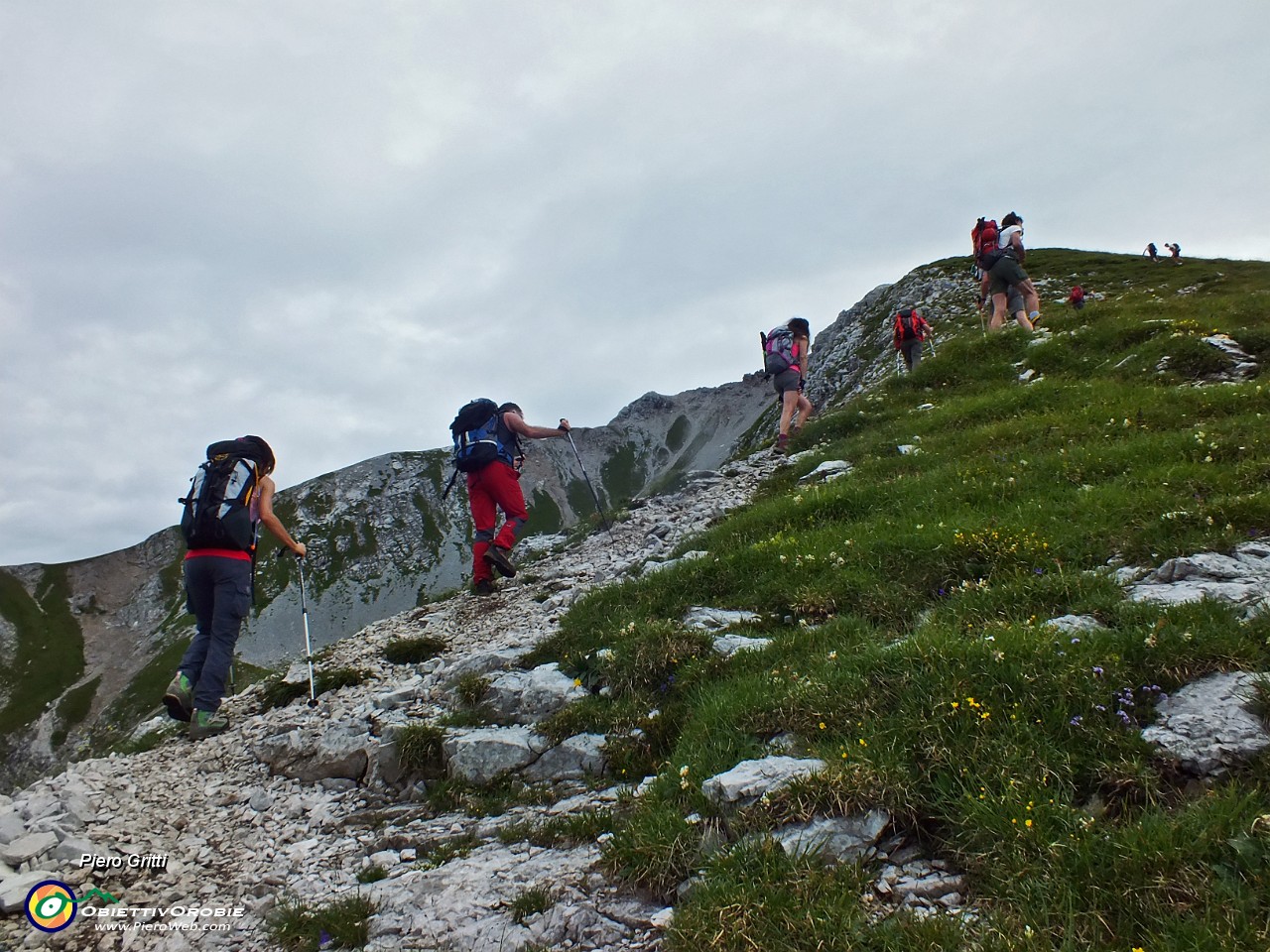 18 Salendo in Arera dal sentiero normale.JPG